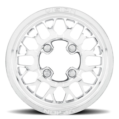 15x10 Vision ATV/UTV 346 Storm Polished Wheel 4x156 (0mm)