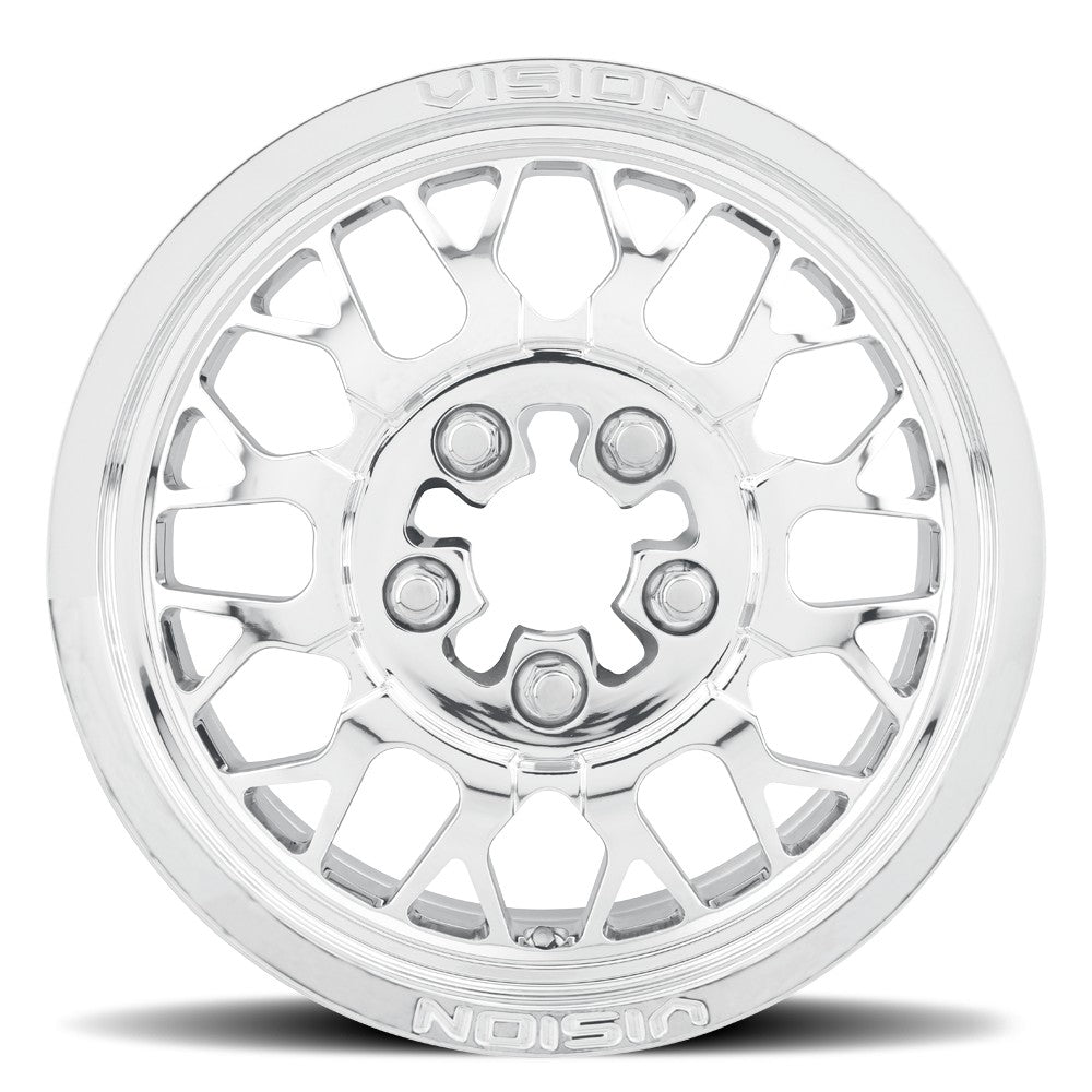 15x10 Vision ATV/UTV 346 Storm Polished Wheel 5x4.5 (25mm)