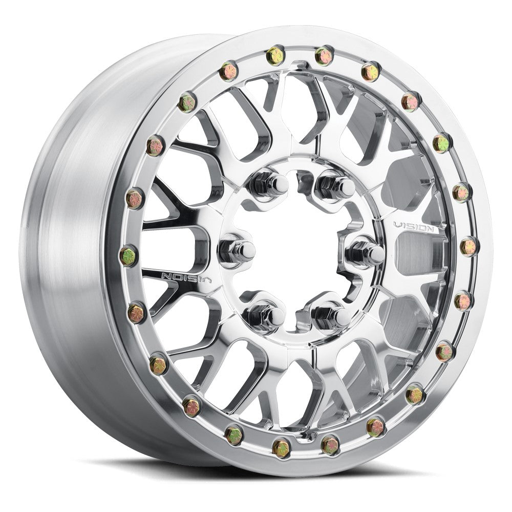 15x10 Vision 346BL Storm Polished FORGED UTV BEADLOCK Wheel 6x5.5 (25mm)