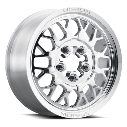 15x10 Vision 346 Storm Polished FORGED UTV Wheel 6x5.5 (25mm)
