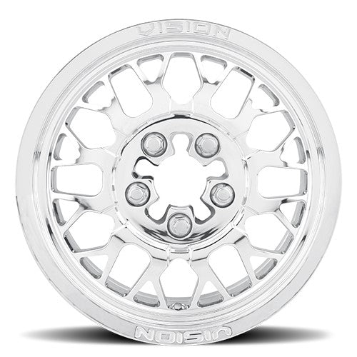 15x10 Vision 346 Storm Polished FORGED UTV Wheel 6x5.5 (25mm)
