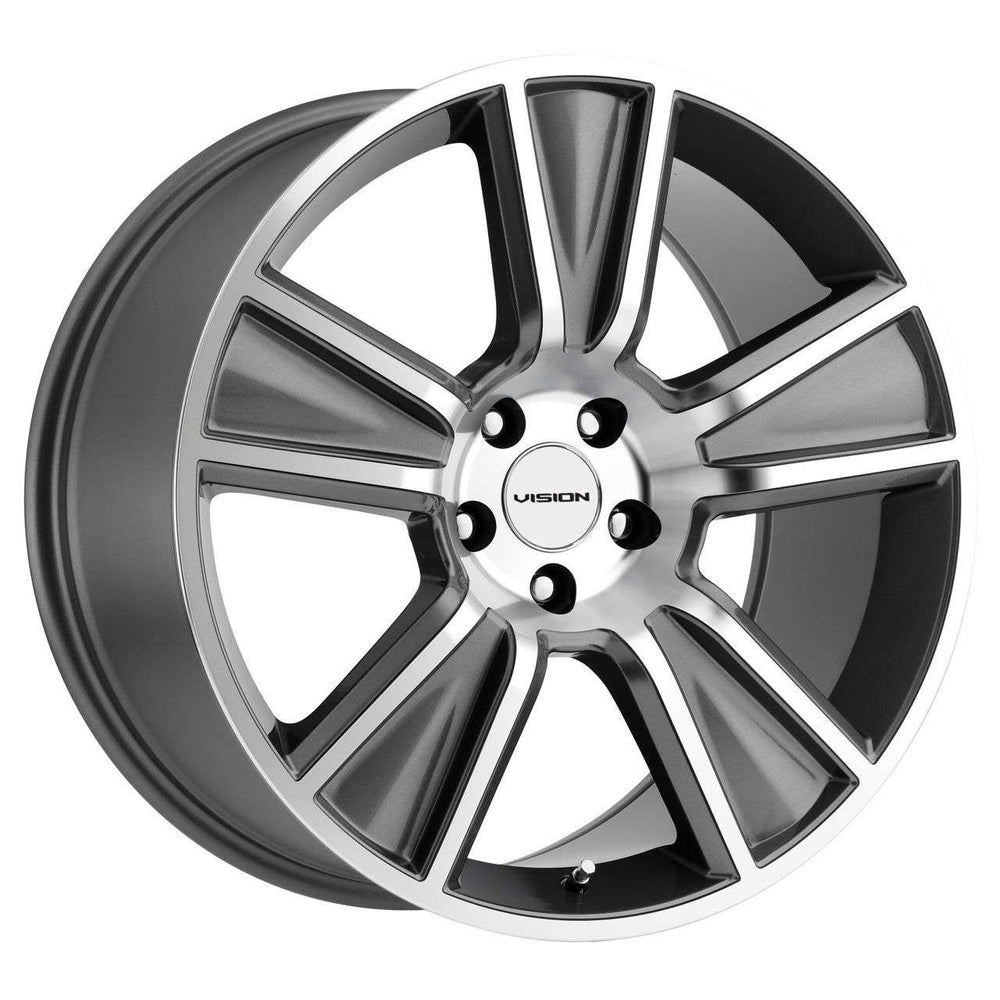 20x11 Vision V223 Stunner Anthracite Machined Face Wheel 5x120 (40mm)