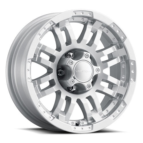 14x5.5 Vision 375 Warrior Marine Silver Wheel 5x4.5 (0mm)