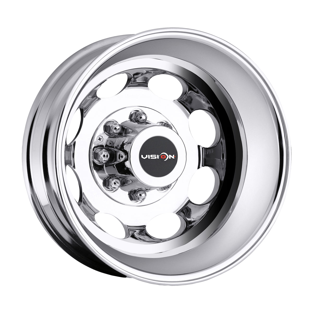 19.5x6.75 Vision 181 Hauler Dually Rear Chrome Wheel 8x170 (-143mm)
