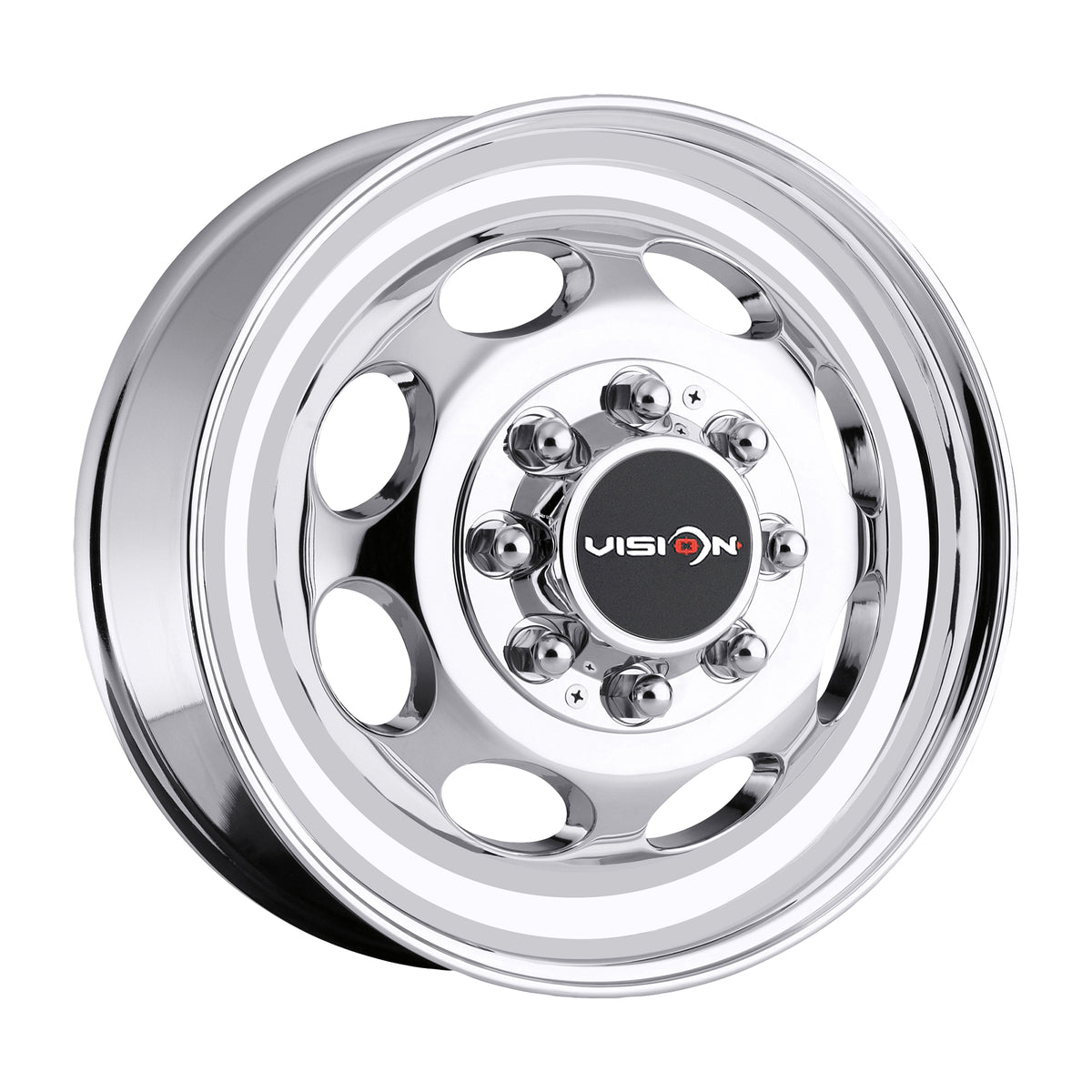 19.5x6.75 Vision 181 Hauler Dually Front Chrome Wheel 8x170 (102mm)