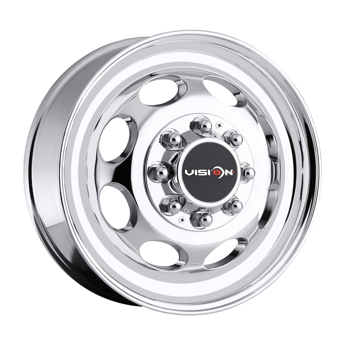 19.5x6.75 Vision 181 Hauler Dually Front Chrome Wheel 8x6.5 (102mm)