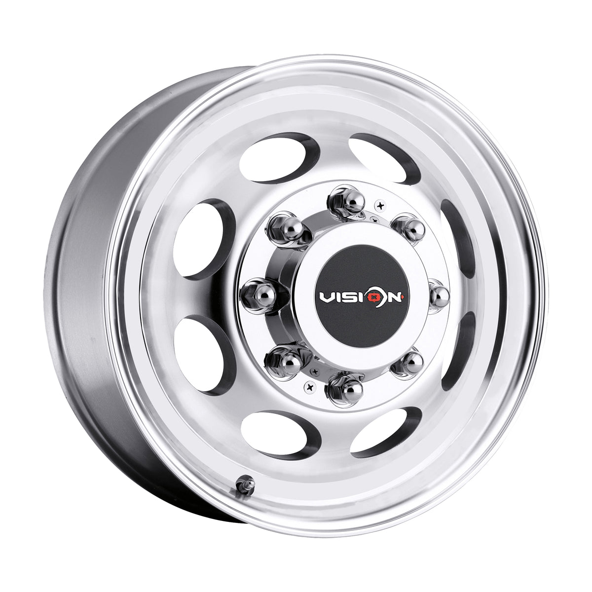19.5x6.75 Vision 181NR Hauler Dually Front Machined Wheel 8x6.5 (102mm)