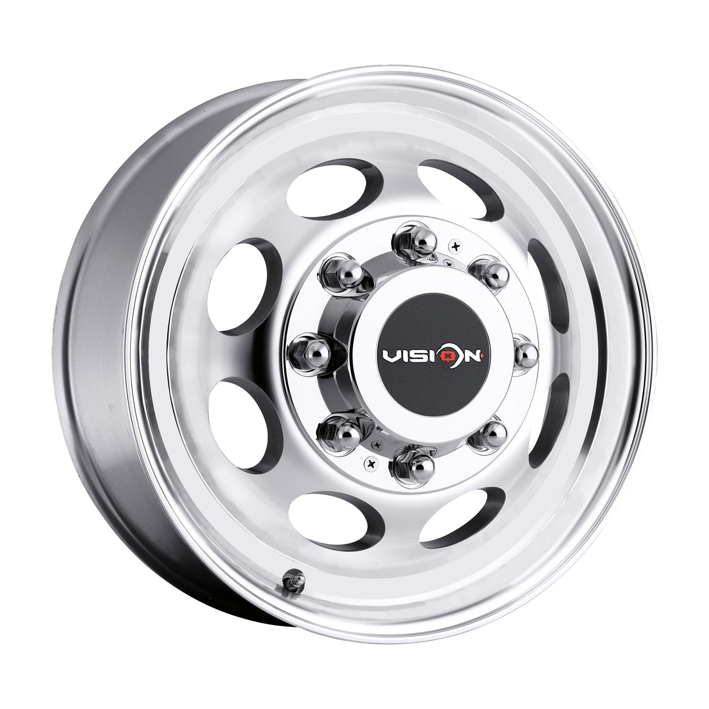 19.5x6.75 Vision 181 Hauler Dually Front Machined Wheel 8x200 (102mm)