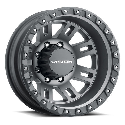 16x6 Vision 408 Manx 2 Dually Grey Rear DUALLY Wheel 8x170 (-137mm)