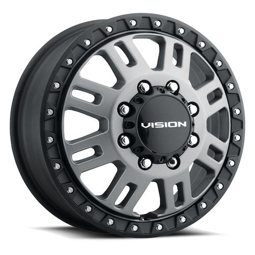 16x6 Vision 408 Manx 2 Dually Grey Front DUALLY Wheel 8x170 (115mm)