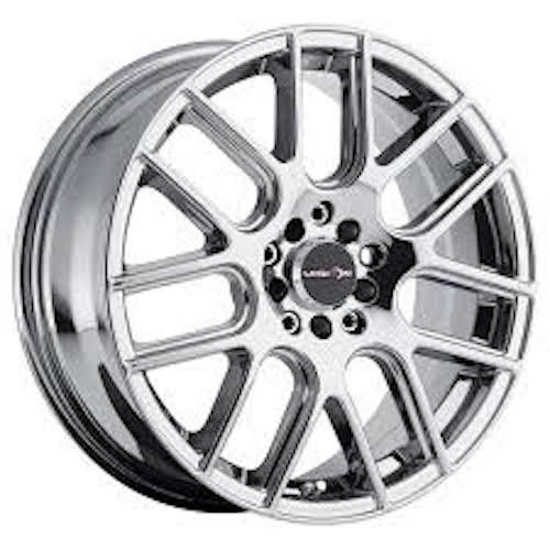 16x7 Vision 426H Cross Chrome Wheel 5x105/5x115 (38mm)