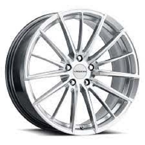 16x7.5 Vision 473 Axis Hyper Silver Machined Wheel 5x115 (34mm)
