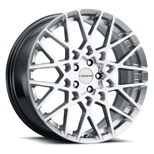 20x8.5 Vision 474 Recoil Hyper Silver Wheel 5x4.5 (35mm)