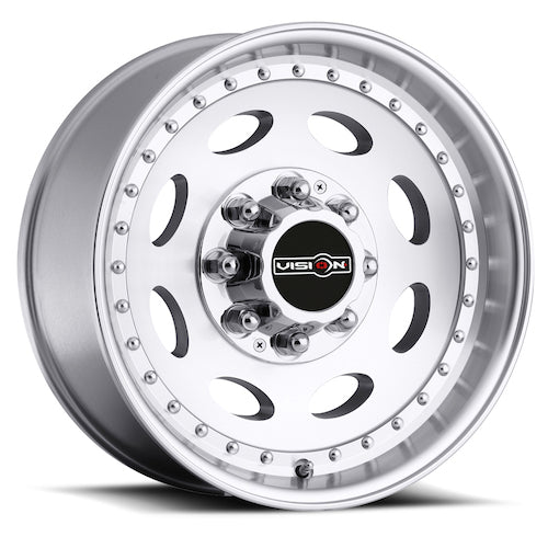 19.5x7.5 Vision HD 81 Heavy Hauler Machined Wheel 8x6.5 (0mm)
