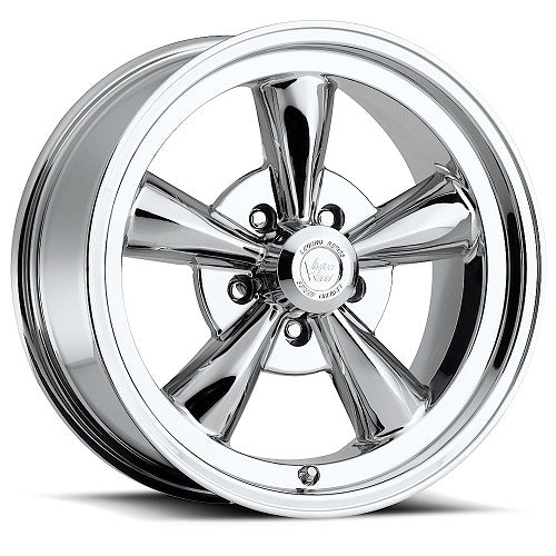 17x8 American Muscle 141H Legend 5 Chrome Wheel 5x4.75 (19mm)