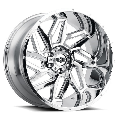20x10 Vision 361 Spyder Chrome Wheel 8x180 (-25mm)