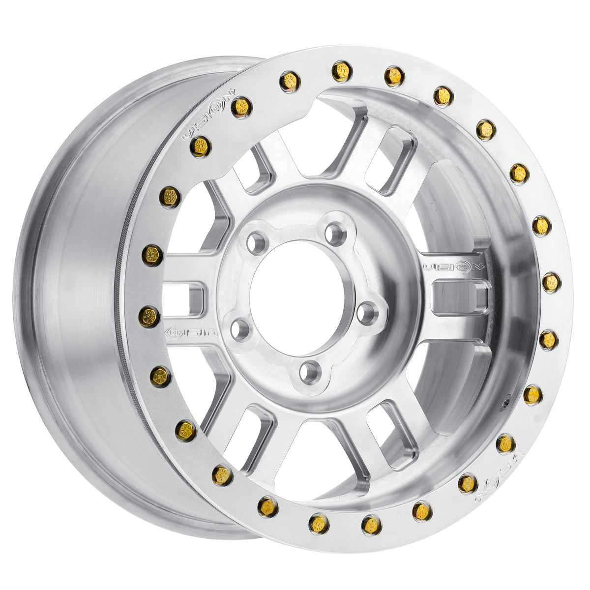 17x9.5 Vision 398 Manx Competition Beadlock Machined Wheel 5x150 (-18mm)