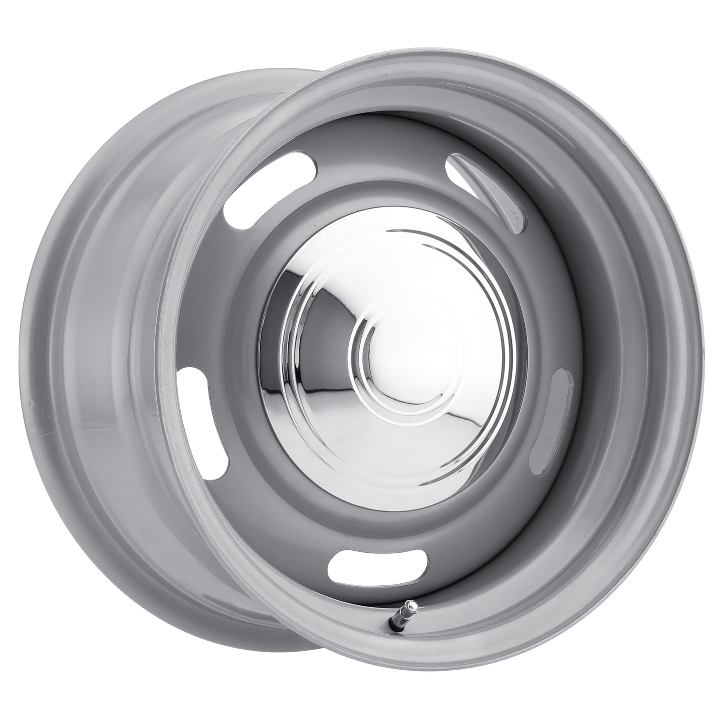 15x10 American Muscle 55 Rally Silver Wheel 5x5 (-32mm)