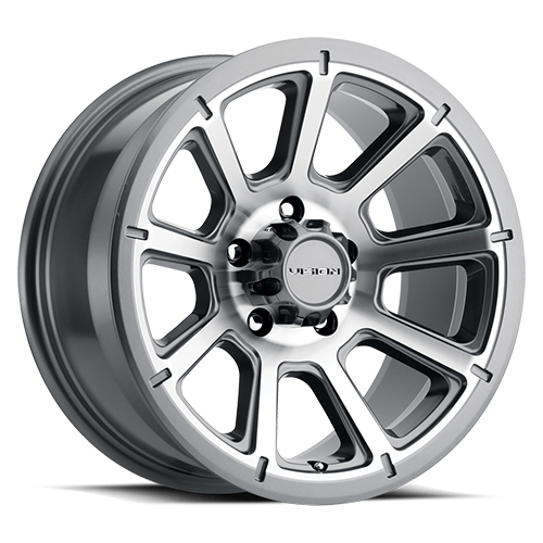 18x9 Vision 353 Turbine Gunmetal Machined Face Wheel 5x4.5 (18mm)