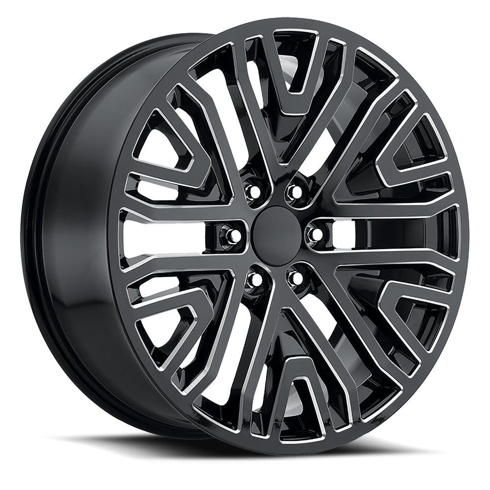 22x9 Voxx Replica DNSEV Gloss Black Milled Wheel 6x5.5 (28mm)