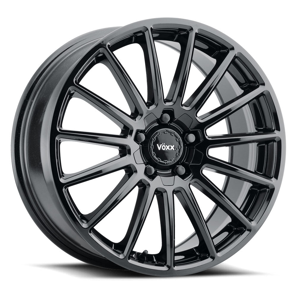 18x8 Voxx Casina Gloss Black Wheel 5x4.25/5x4.5 (45mm)