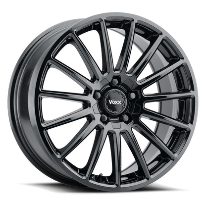 18x8 Voxx Casina Gloss Black Wheel 5x4.25/5x4.5 (45mm)