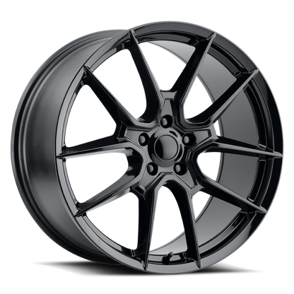 20x10 Voxx Replica Mustang GT5 Dark Horse Gloss Black Wheel 5x4.5 (48mm)