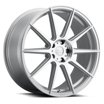 18x8.5 Voxx Lucca Silver w/Mach Face Wheel 5x112 (32mm)