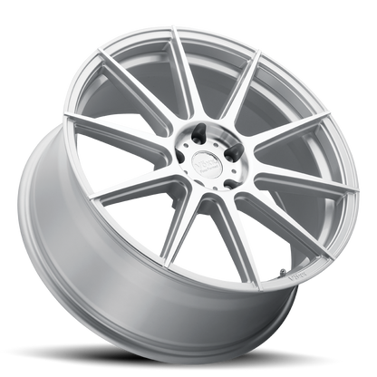 18x8.5 Voxx Lucca Silver w/Mach Face Wheel 5x112 (32mm)