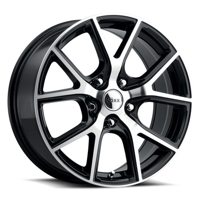 18x8 Voxx Lumi Gloss Black Machined Face Wheel 5x115 (20mm)