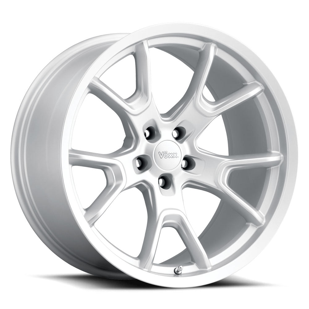20x10.5 Voxx Replica 50ANN Matte Silver Wheel 5x115 (25mm)