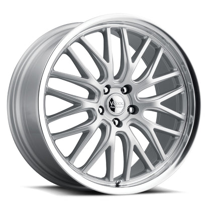 18x8 Voxx Masi Silver Mirror Mach Lip Wheel 5x115 (20mm)