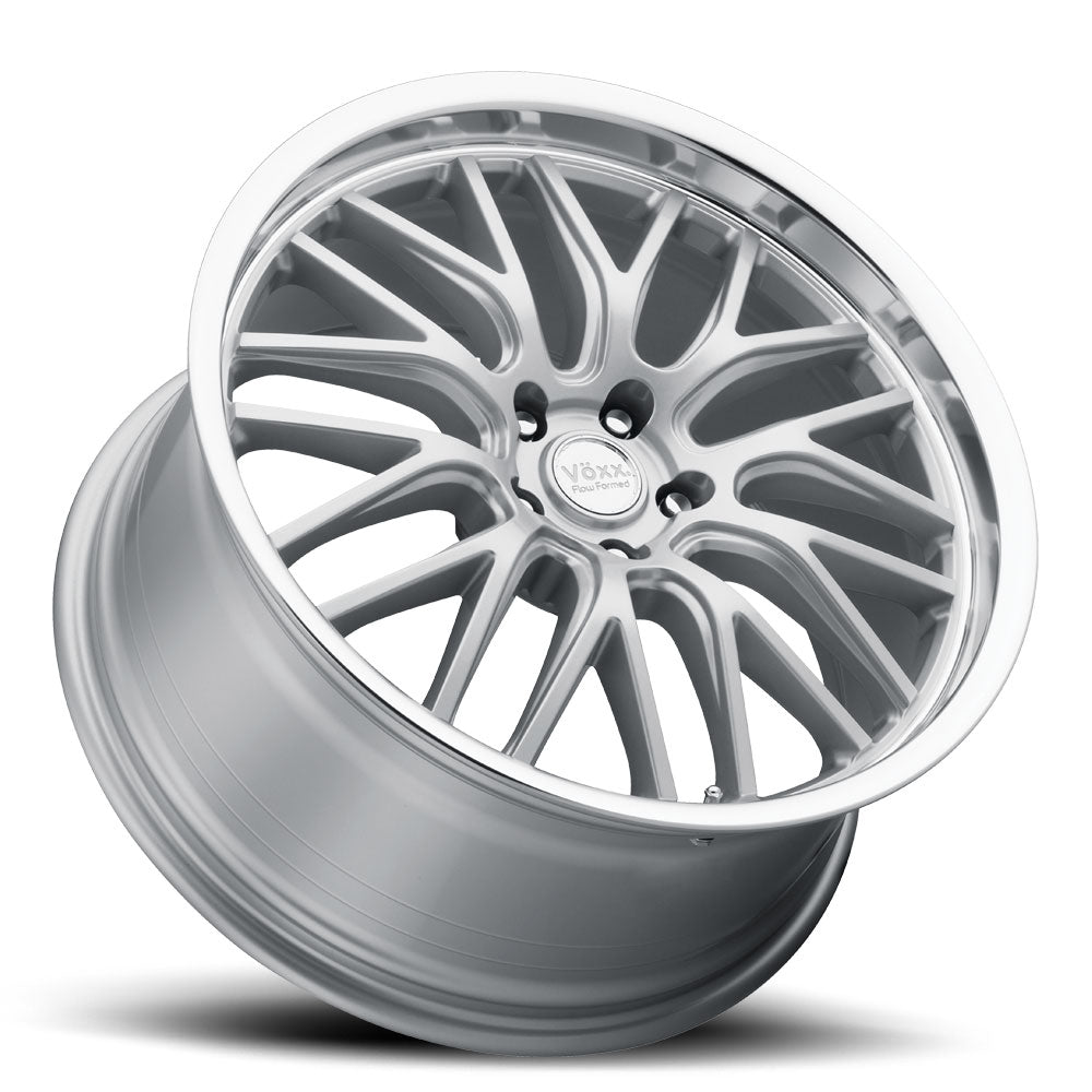 18x8 Voxx Masi Silver Mirror Mach Lip Wheel 5x115 (20mm)