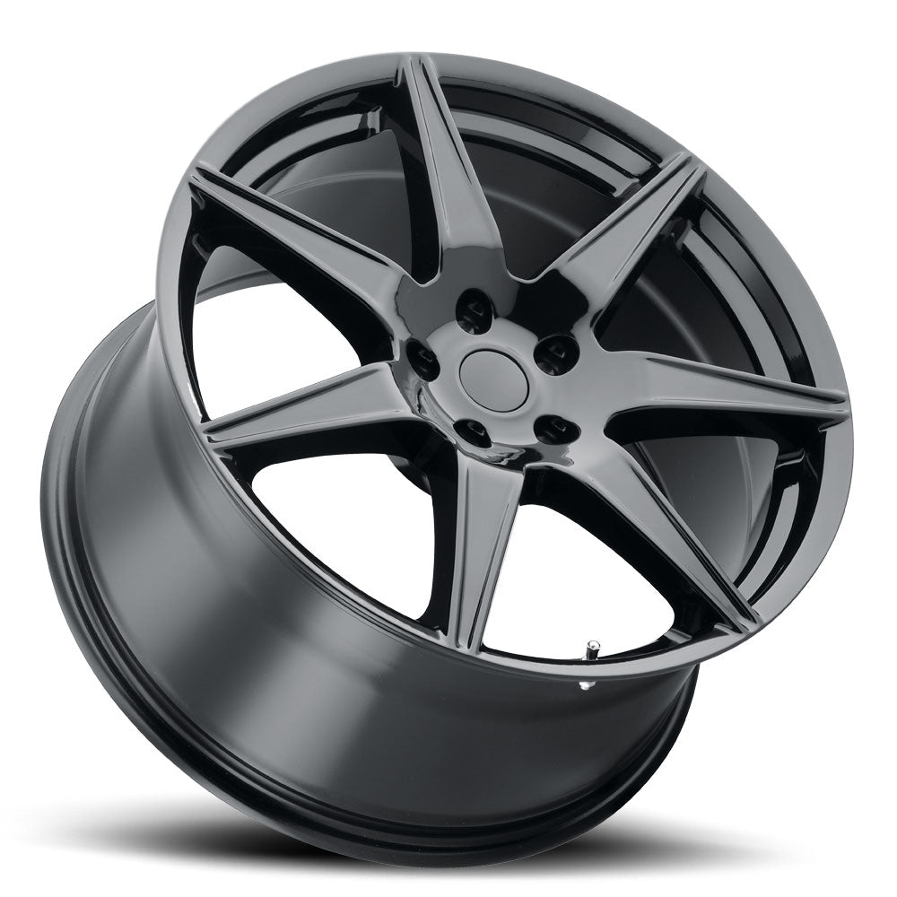 20x10.5 Voxx Replica Mustang GT500 Gloss Black Wheel 5x4.5 (45mm)