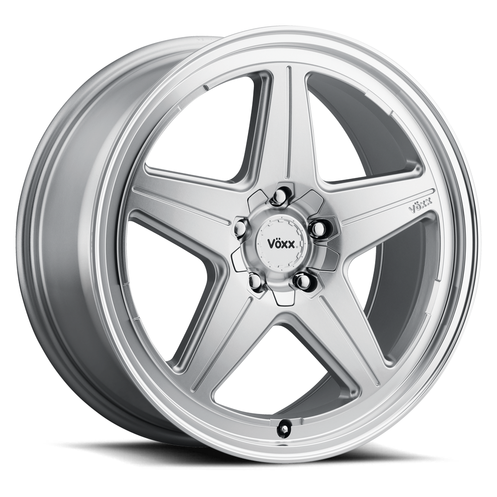 17x7.5 Voxx Nesso Silver W/Machined Lip Wheel 5x4.25/5x4.5 (40mm)