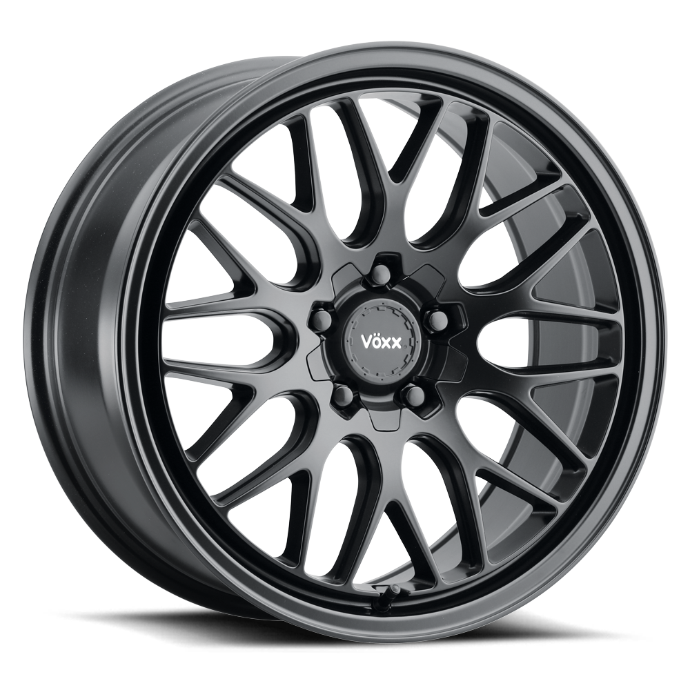 18x8 Voxx Noggara Matte Black Wheel 5x115/5x120 (20mm)