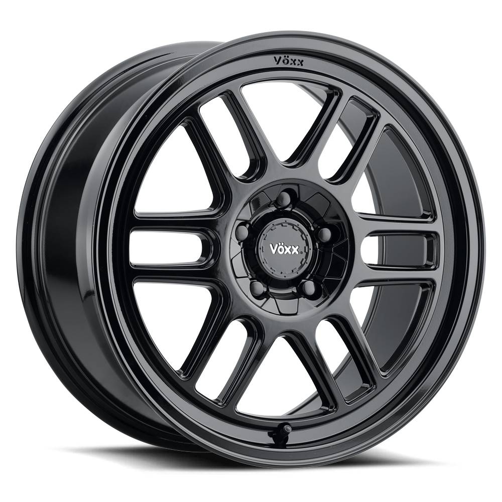 18x8.5 Voxx Notto Gloss Black Wheel 5x110/5x115 (40mm)