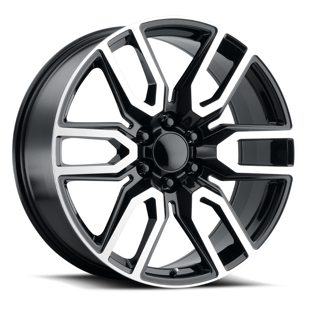 20x9 Voxx Replica DNNZH Gloss Black Machined Face Wheel 6x5.5 (27mm)