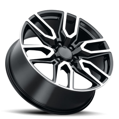 22x9 Voxx Replica DNNZH Gloss Black Machined Face Wheel 6x5.5 (31mm)