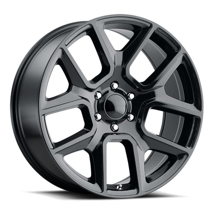 22x9 Voxx Replica Ram 1500 Gloss Black Wheel 5x5.5 (18mm)