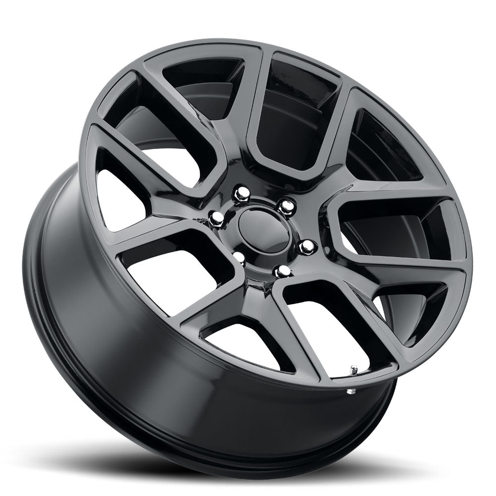 22x9 Voxx Replica Ram 1500 Gloss Black Wheel 5x5.5 (18mm)