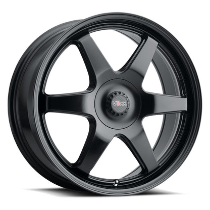 17x7.5 Voxx Riva Matte Black Wheel 5x4.25/5x4.5 (40mm)