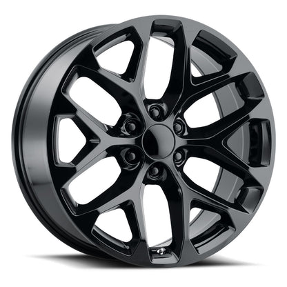 22x9 Voxx Replica SNWFL Gloss Black Wheel 6x5.5 (24mm)