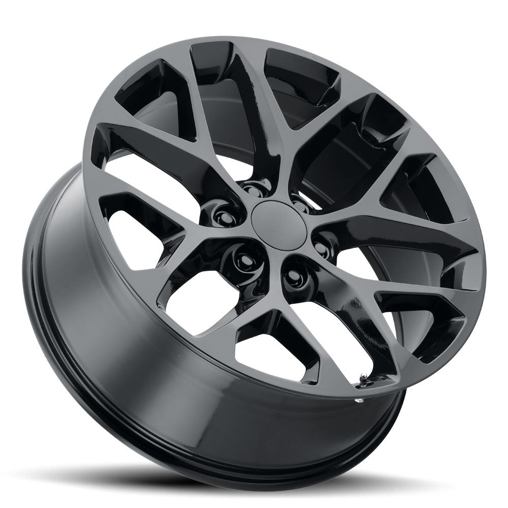 22x9 Voxx Replica SNWFL Gloss Black Wheel 6x5.5 (24mm)