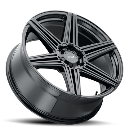 18x8.5 Voxx Sotto Gloss Black Wheel 6x5/6x135 (39mm)