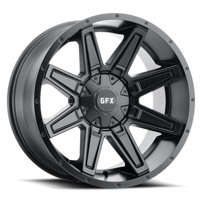 20x10 G-FX TR23 Matte Black Wheel 6x135/6x5.5 (-19mm)