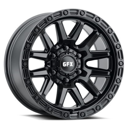 18x9 G-FX TR26 Matte Black Wheel 6x5.5 (12mm)