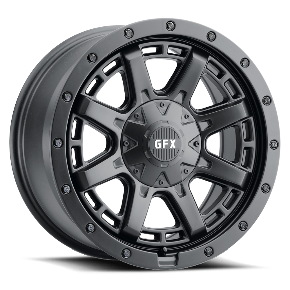 17x9 G-FX TR27 Matte Black Wheel 6x5.5 (12mm)