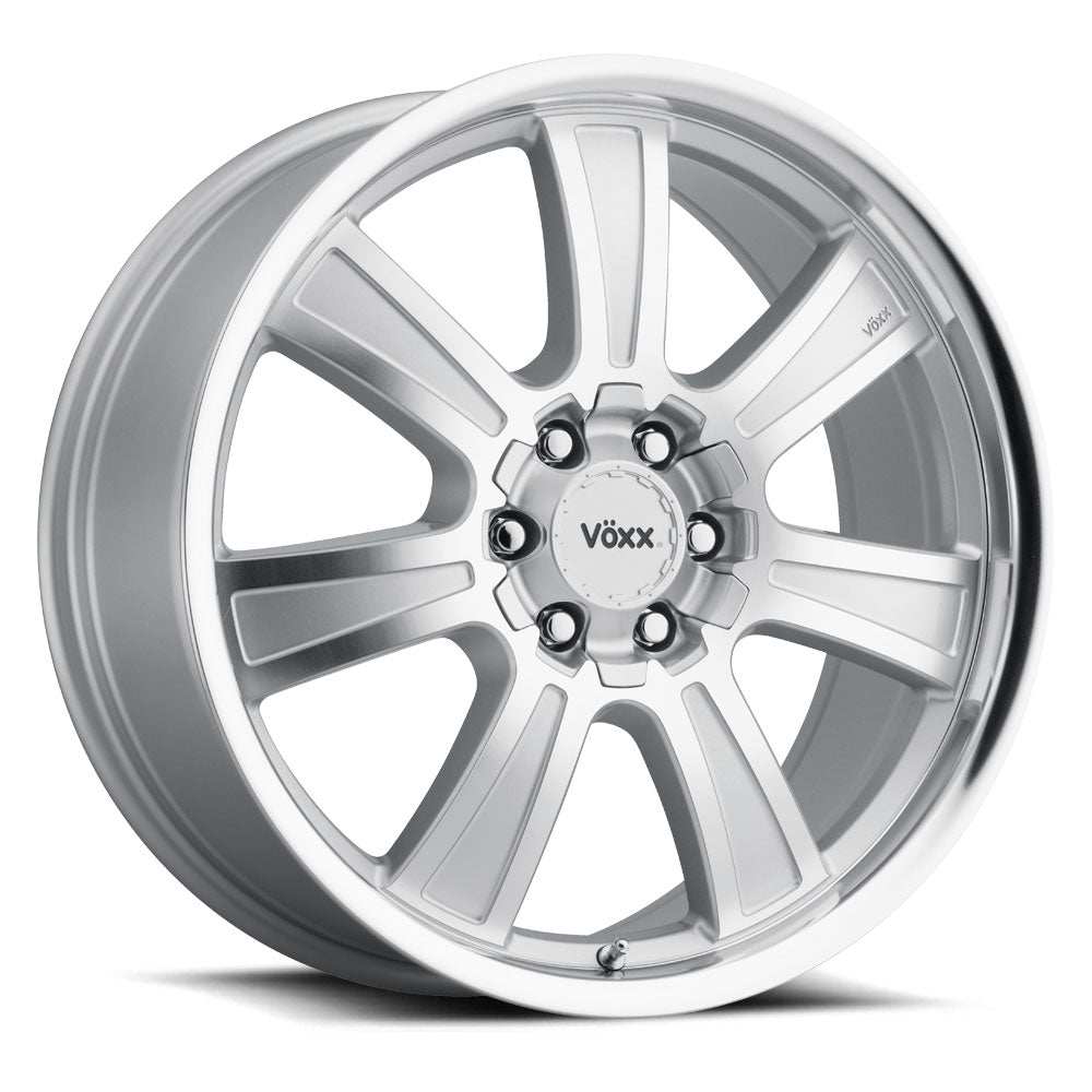 17x8.5 Voxx Turin Silver Mirror Machined Face and Lip Wheel 6x132/6x5.5 (39mm)