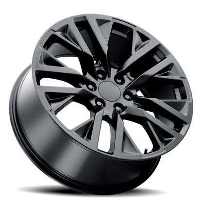 22x9 Voxx Replica SES Gloss Black Wheel 6x5.5 (28mm)